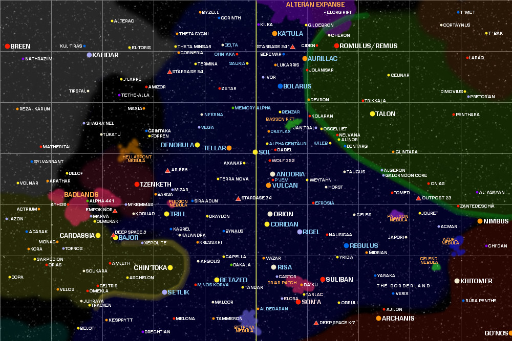 star trek galaxy map interactive